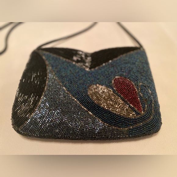 Beaded Vintage Purse Pristine Condition Art Deco Pattern Gorgeous - Picture 4 of 8